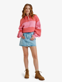 7 Rain Mini Skirt Beau Blue - Mini Denim Skirt for Women Blue ERJDK03038 Roxy