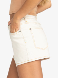 9 Chlo  Natural - Relaxed Fit Denim Short for Women Yellow ERJDS03323 Roxy