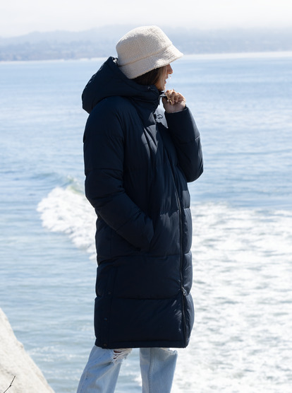 Test Of Time - Long Hooded Puffa Jacket for Women  ERJJK03513