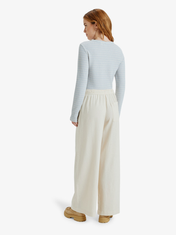 2 Lekeitio Break Mid - Easy Wear Lightweight Trousers for Women Beige ERJNP03545 Roxy