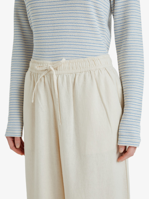 4 Lekeitio Break Mid - Easy Wear Lightweight Trousers for Women Beige ERJNP03545 Roxy