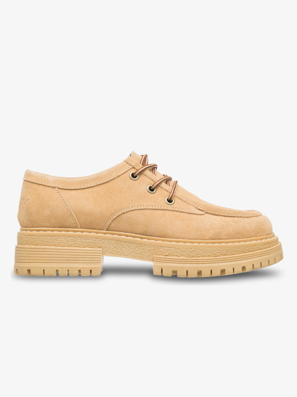 3 Work It Low - Leather Shoes for Women Beige ERJS700004 Roxy