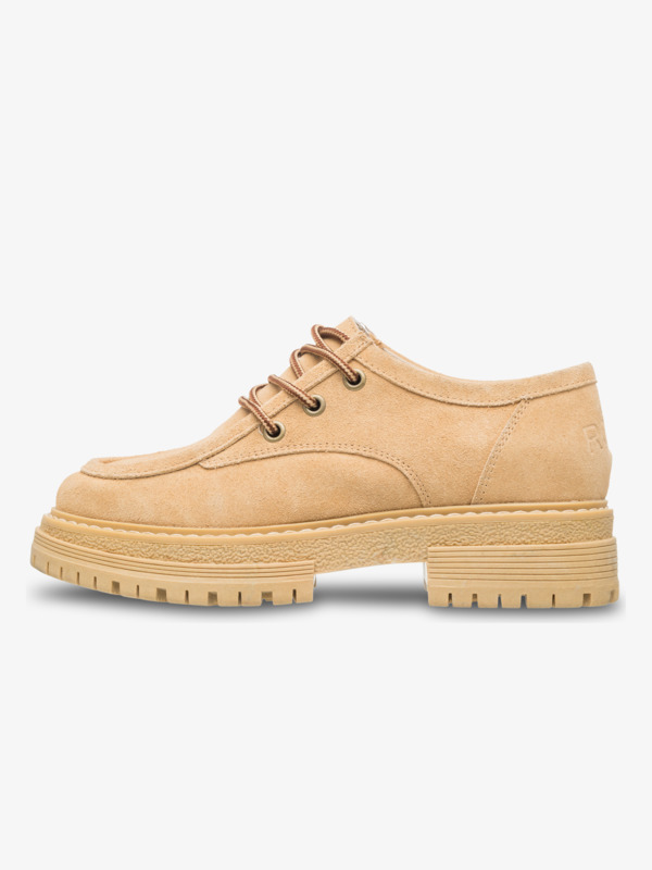 4 Work It Low - Leather Shoes for Women Beige ERJS700004 Roxy