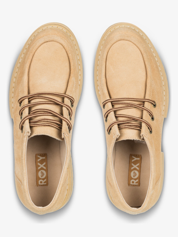 6 Work It Low - Leather Shoes for Women Beige ERJS700004 Roxy