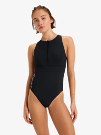 0 Roxy Active High Perf One Piec - One-Piece Swimsuit for Women Black ERJX103763 Roxy
