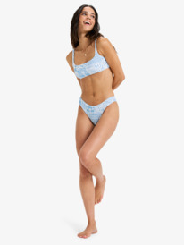 4 Flowers Wave Bralette - Bikini Top for Women Blue ERJX305575 Roxy