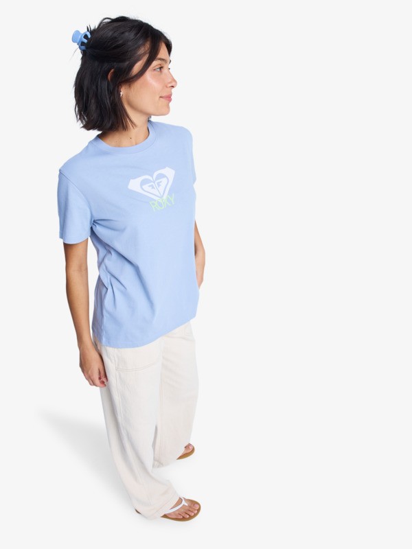 1 Ocean Road Art - Short Sleeve T-Shirt for Women Blue ERJZT06015 Roxy