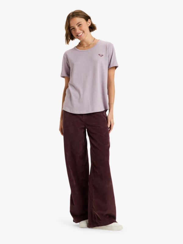 2 Oceanwave Regular Emby - Short Sleeve T-Shirt for Women Purple ERJZT06030 Roxy